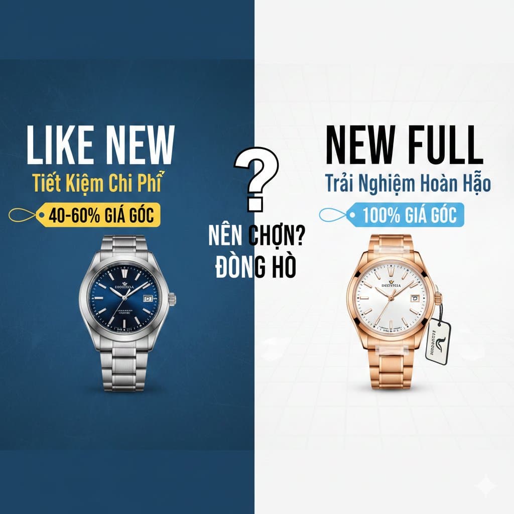 Nên Chọn Đồng Hồ Like New Hay New? Phân Tích Ưu Nhược Điểm